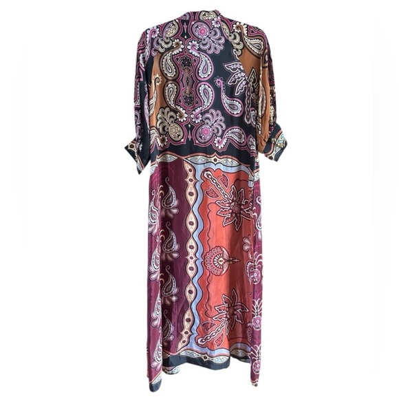 Farm Rio Elegant Paisley Print Midi Dress - Picture 2 of 5